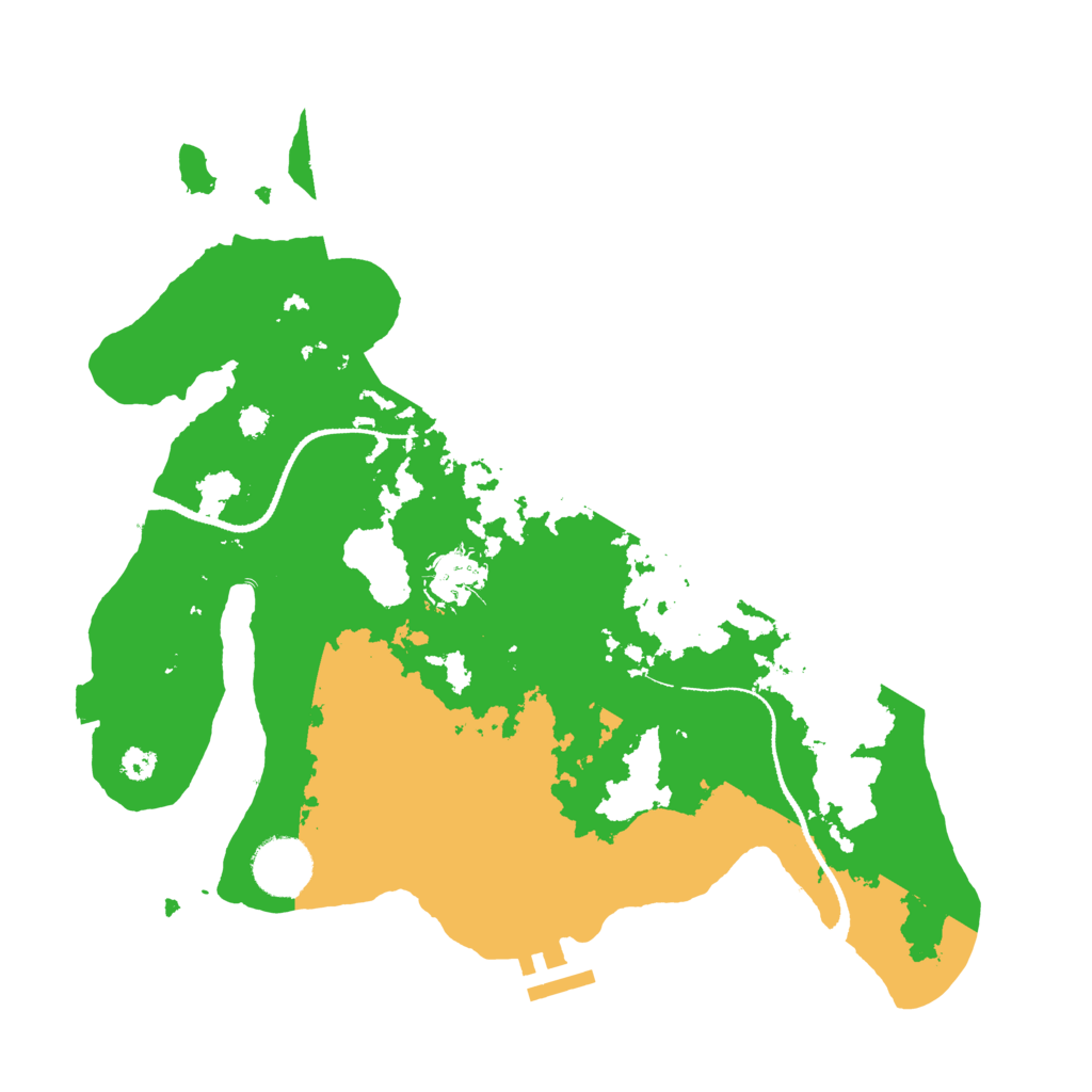 Biome Rust Map: Procedural Map, Size: 3250, Seed: 1961706217