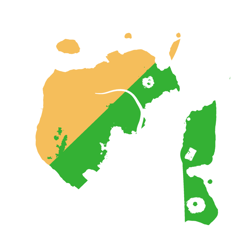 Biome Rust Map: Procedural Map, Size: 2200, Seed: 434389