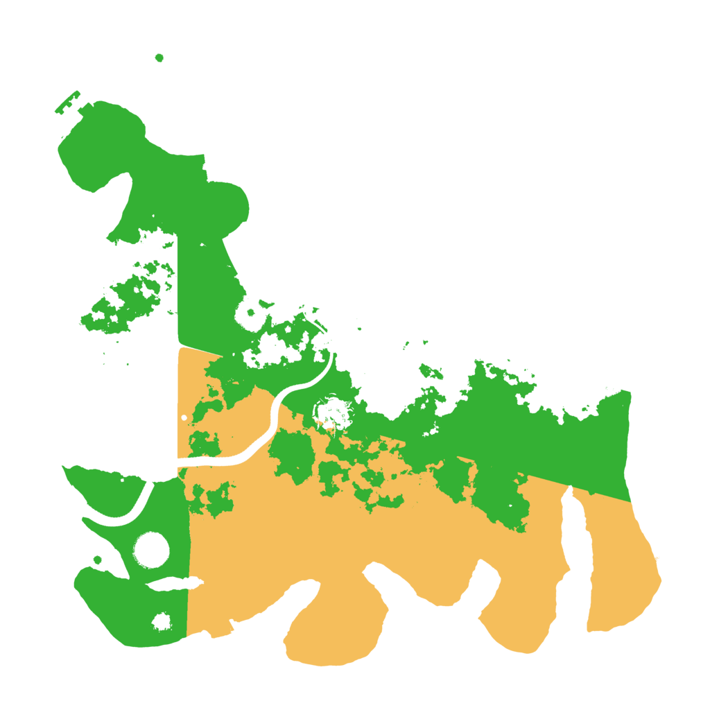 Biome Rust Map: Procedural Map, Size: 3500, Seed: 83406849