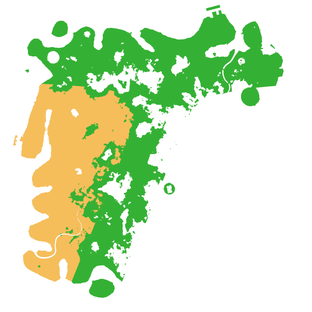 Biome Rust Map: Procedural Map, Size: 4500, Seed: 13792