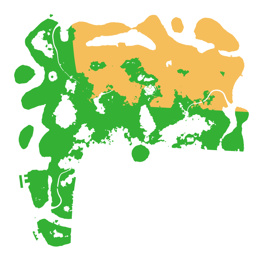 Biome Rust Map: Procedural Map, Size: 4200, Seed: 1841940621