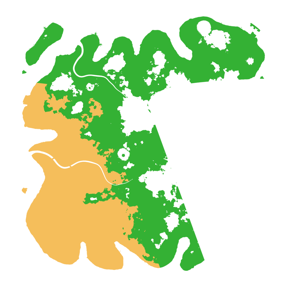 Biome Rust Map: Procedural Map, Size: 3750, Seed: 142