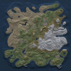 Thumbnail Rust Map: Procedural Map, Size: 4250, Seed: 853512975, 15 Monuments