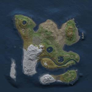 Thumbnail Rust Map: Procedural Map, Size: 2300, Seed: 578328007, 5 Monuments