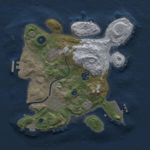 Thumbnail Rust Map: Procedural Map, Size: 2750, Seed: 5000, 9 Monuments