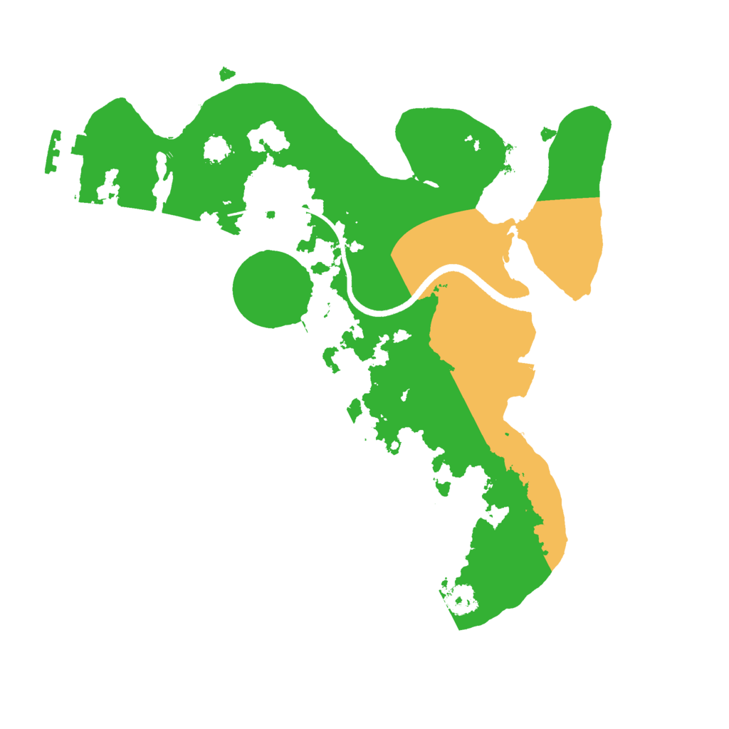 Biome Rust Map: Procedural Map, Size: 2500, Seed: 1004