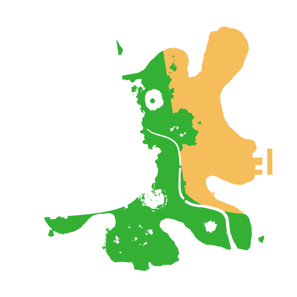 Biome Rust Map: Procedural Map, Size: 2300, Seed: 2120419431