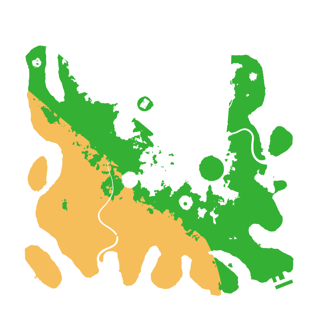 Biome Rust Map: Procedural Map, Size: 3500, Seed: 482009