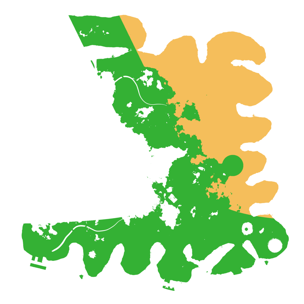 Biome Rust Map: Procedural Map, Size: 3800, Seed: 37678