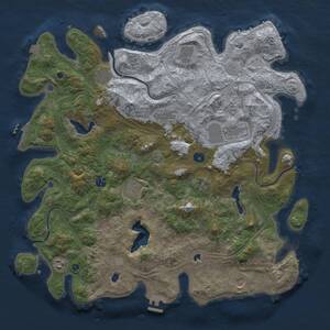 Thumbnail Rust Map: Procedural Map, Size: 4500, Seed: 212450, 16 Monuments