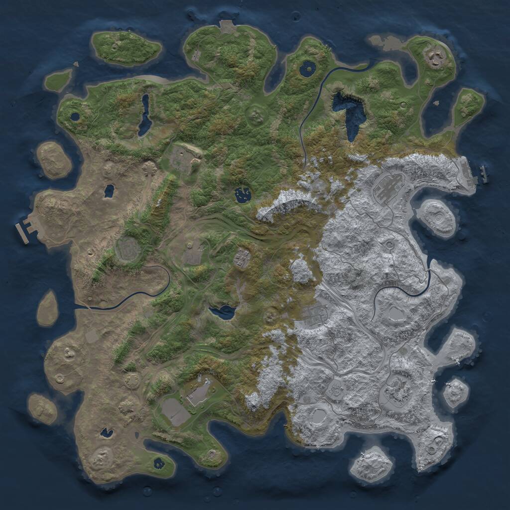 Rust Map: Procedural Map, Size: 4700, Seed: 779779779, 18 Monuments