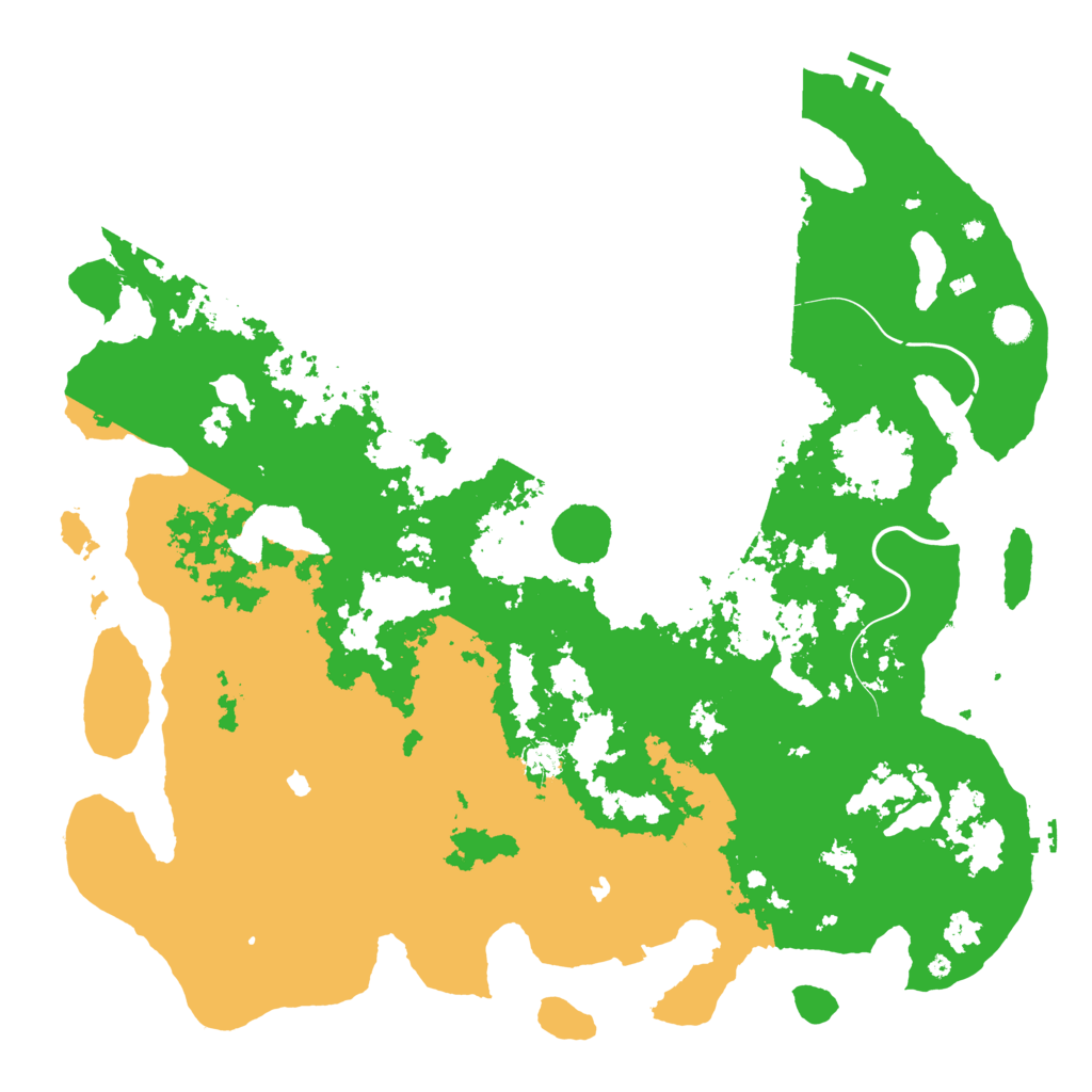 Biome Rust Map: Procedural Map, Size: 5000, Seed: 1511089517