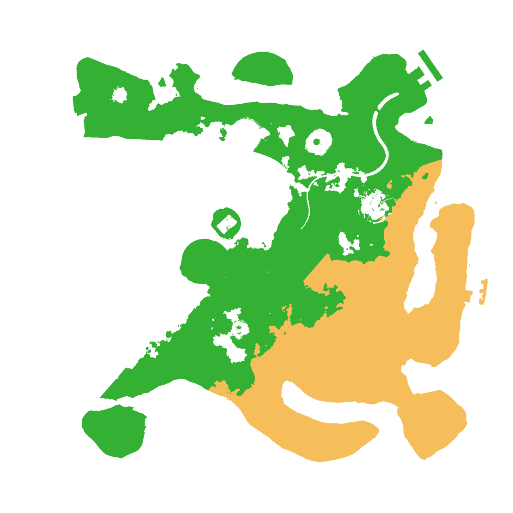 Biome Rust Map: Procedural Map, Size: 3000, Seed: 654753564