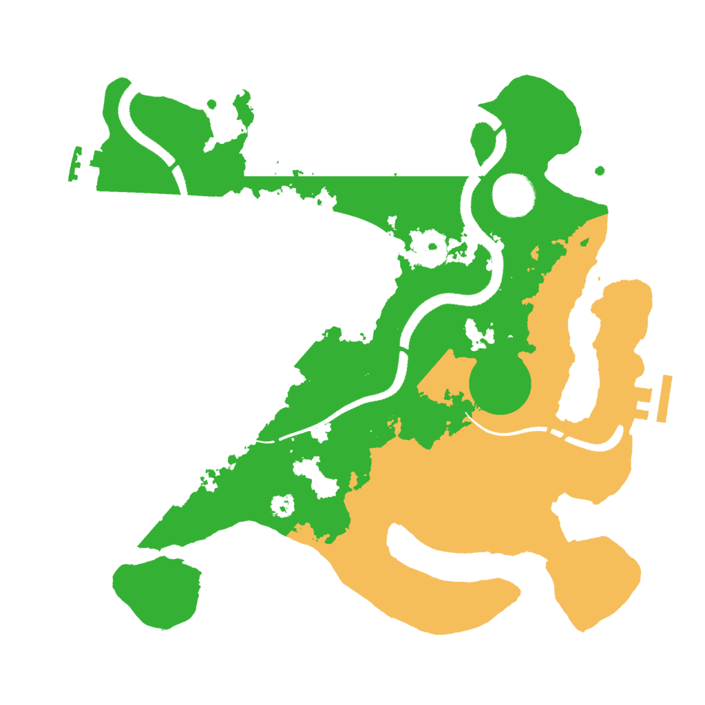 Biome Rust Map: Procedural Map, Size: 3000, Seed: 654753564