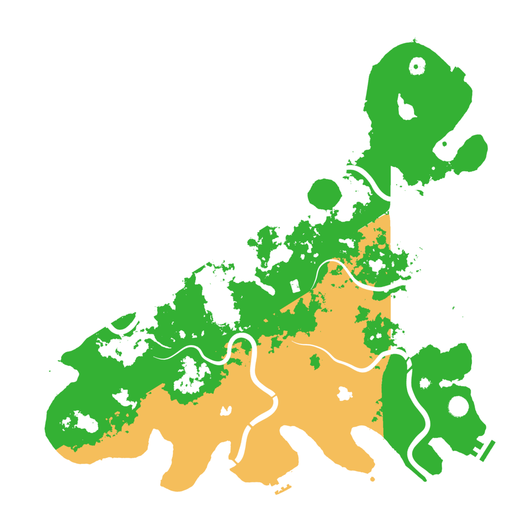 Biome Rust Map: Procedural Map, Size: 4500, Seed: 46693