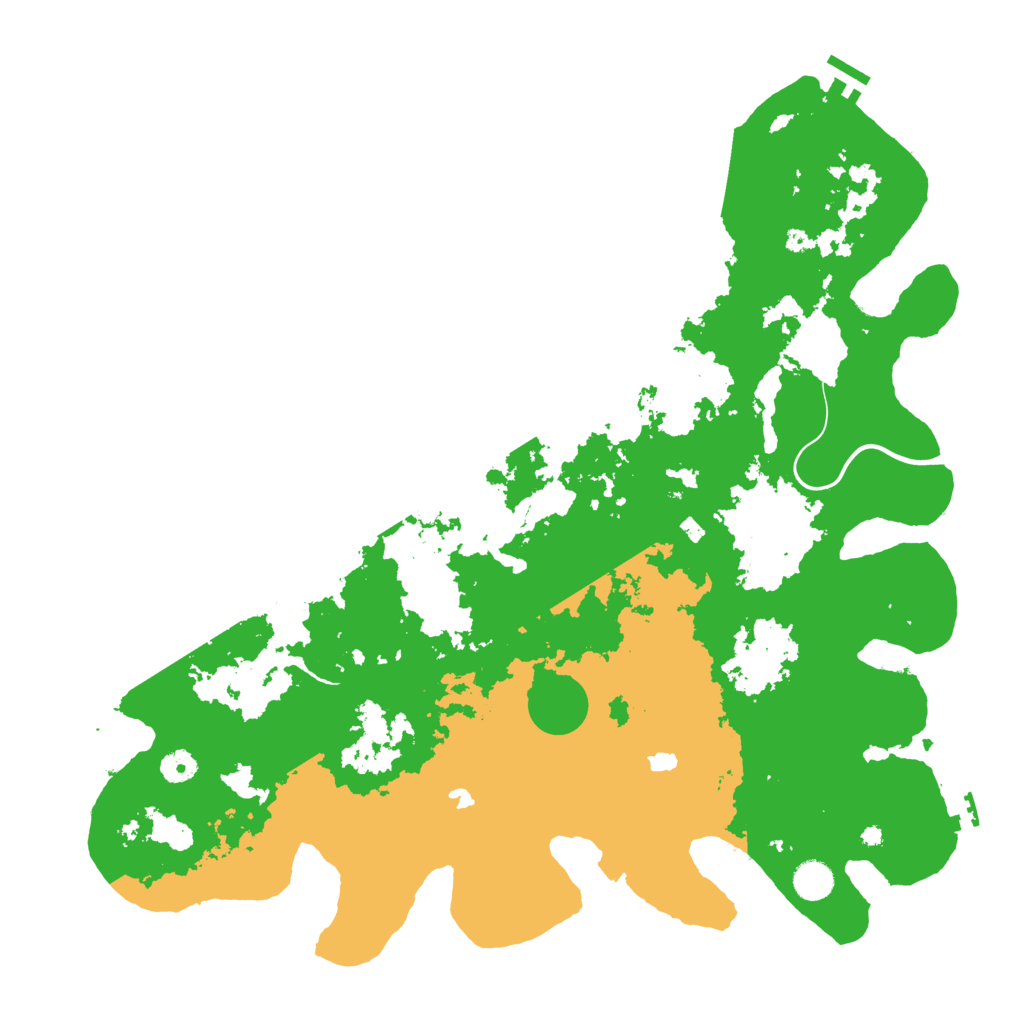 Biome Rust Map: Procedural Map, Size: 4500, Seed: 46693