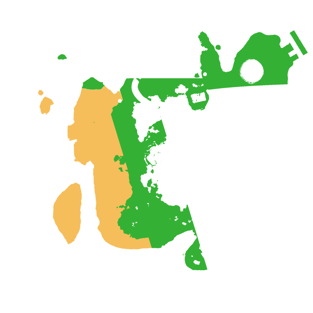 Biome Rust Map: Procedural Map, Size: 2400, Seed: 39575890