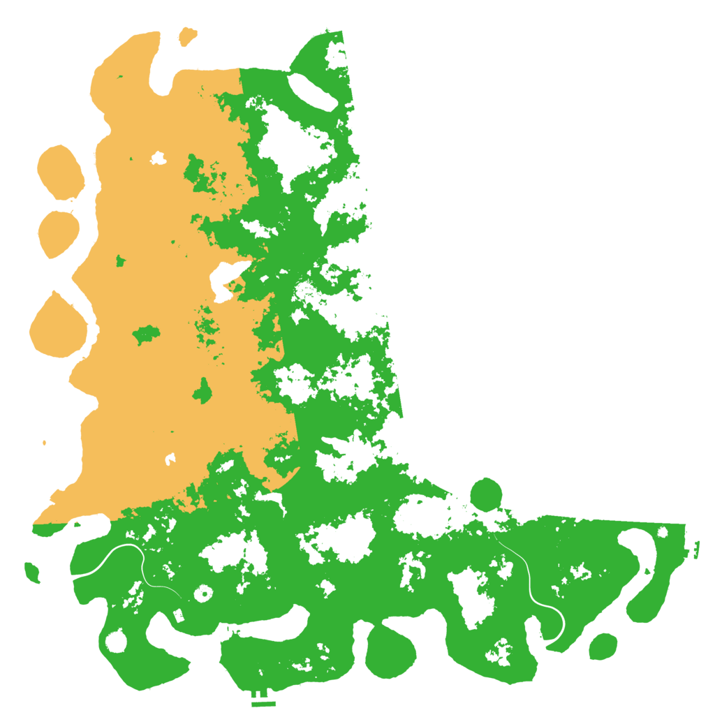 Biome Rust Map: Procedural Map, Size: 5999, Seed: 68