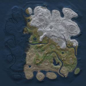 Thumbnail Rust Map: Procedural Map, Size: 4000, Seed: 821114283, 15 Monuments