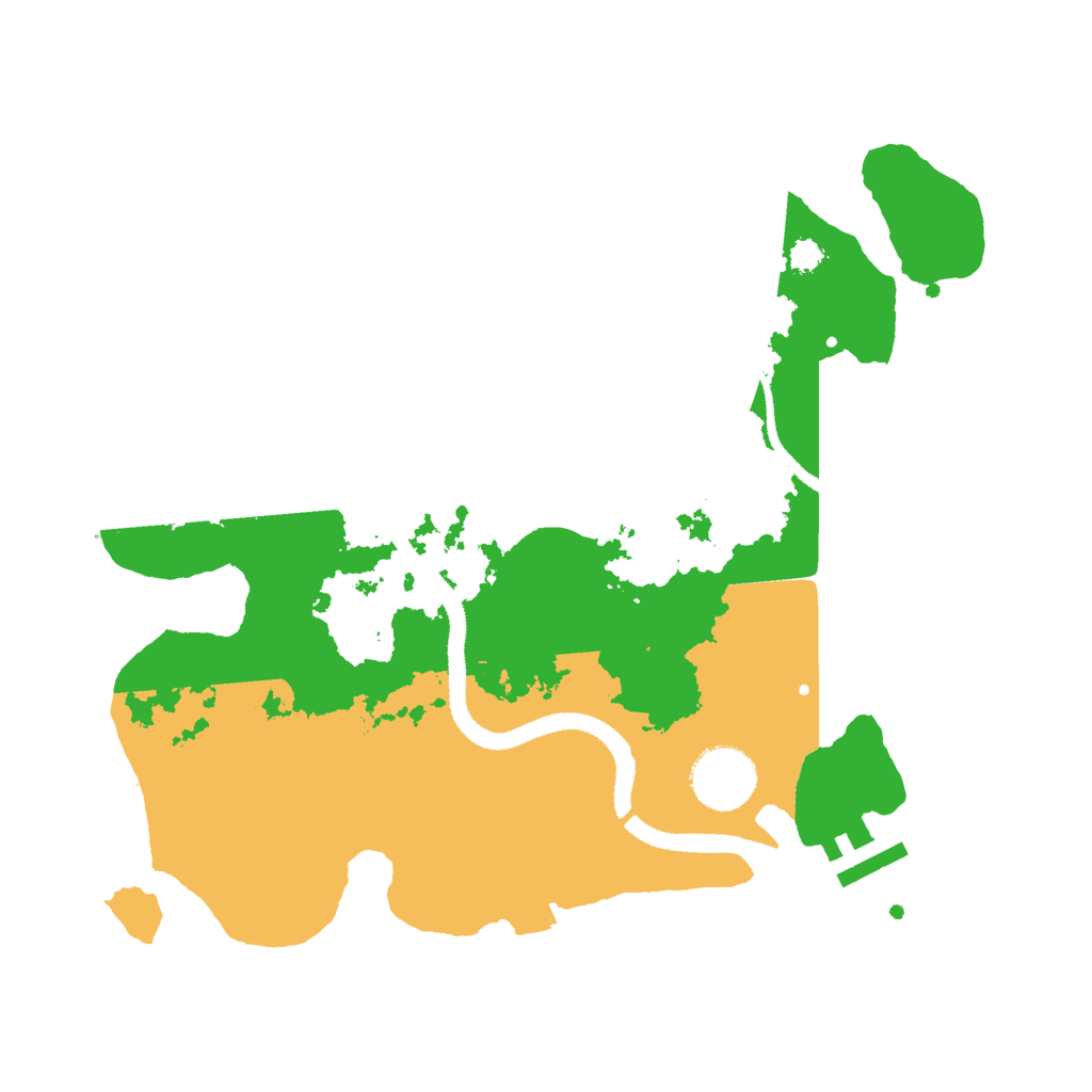 Biome Rust Map: Procedural Map, Size: 3000, Seed: 97825