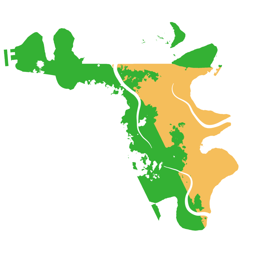 Biome Rust Map: Procedural Map, Size: 3100, Seed: 775702771