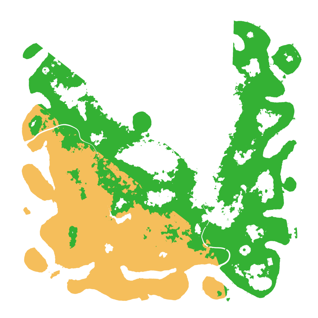 Biome Rust Map: Procedural Map, Size: 4500, Seed: 17511357