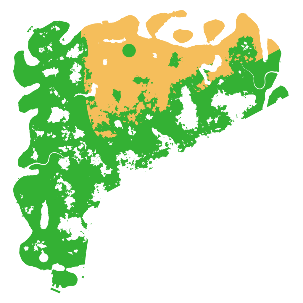 Biome Rust Map: Procedural Map, Size: 6000, Seed: 481981