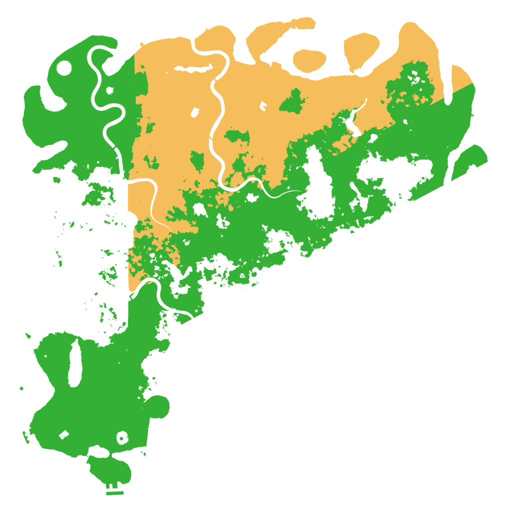 Biome Rust Map: Procedural Map, Size: 6000, Seed: 481981