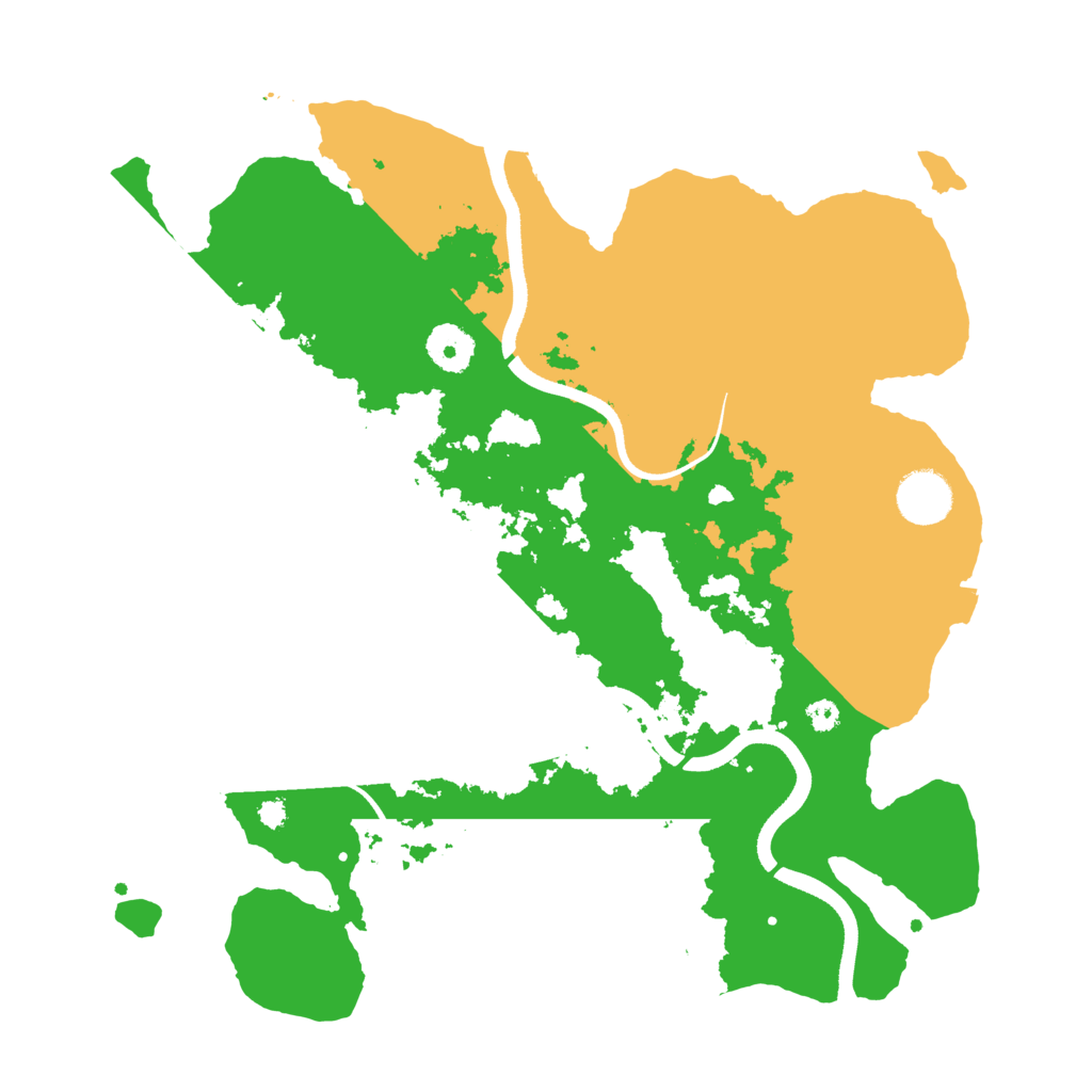 Biome Rust Map: Procedural Map, Size: 3500, Seed: 444555