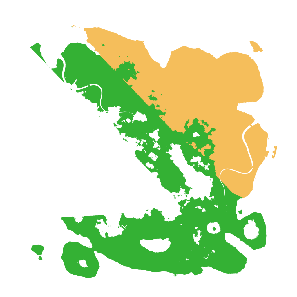 Biome Rust Map: Procedural Map, Size: 3500, Seed: 444555