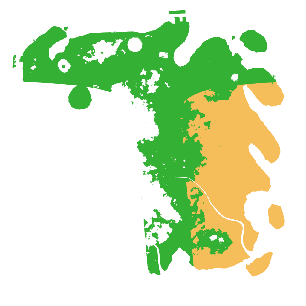 Biome Rust Map: Procedural Map, Size: 3700, Seed: 473622588