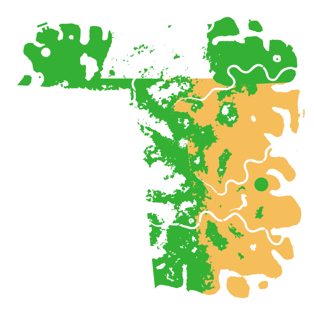 Biome Rust Map: Procedural Map, Size: 6000, Seed: 57827632