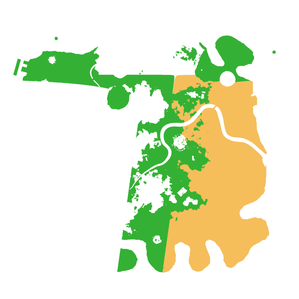 Biome Rust Map: Procedural Map, Size: 3600, Seed: 1243