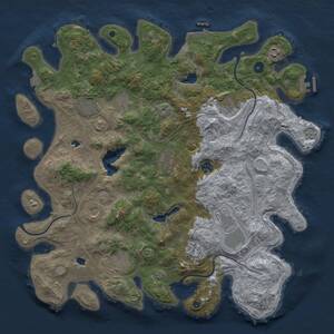 Thumbnail Rust Map: Procedural Map, Size: 4500, Seed: 1568139796, 17 Monuments