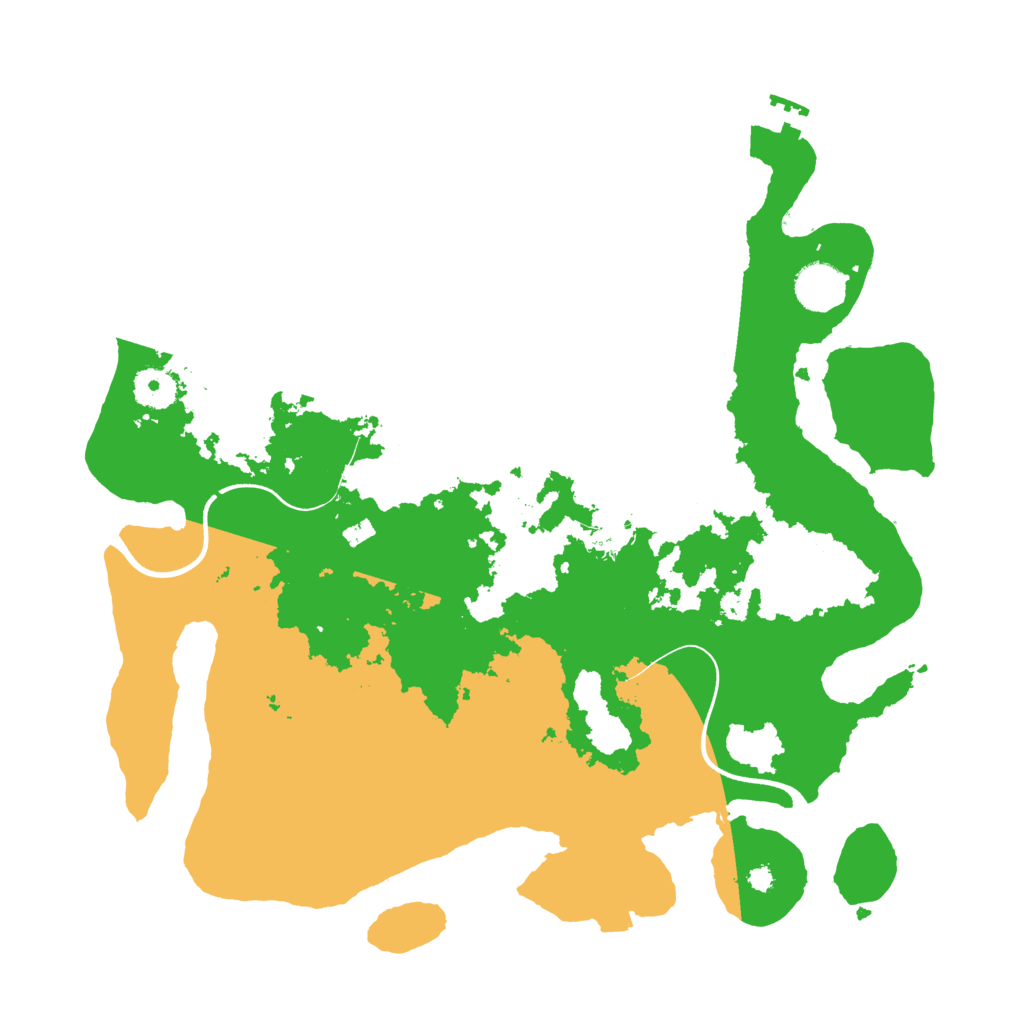 Biome Rust Map: Procedural Map, Size: 3700, Seed: 398318029