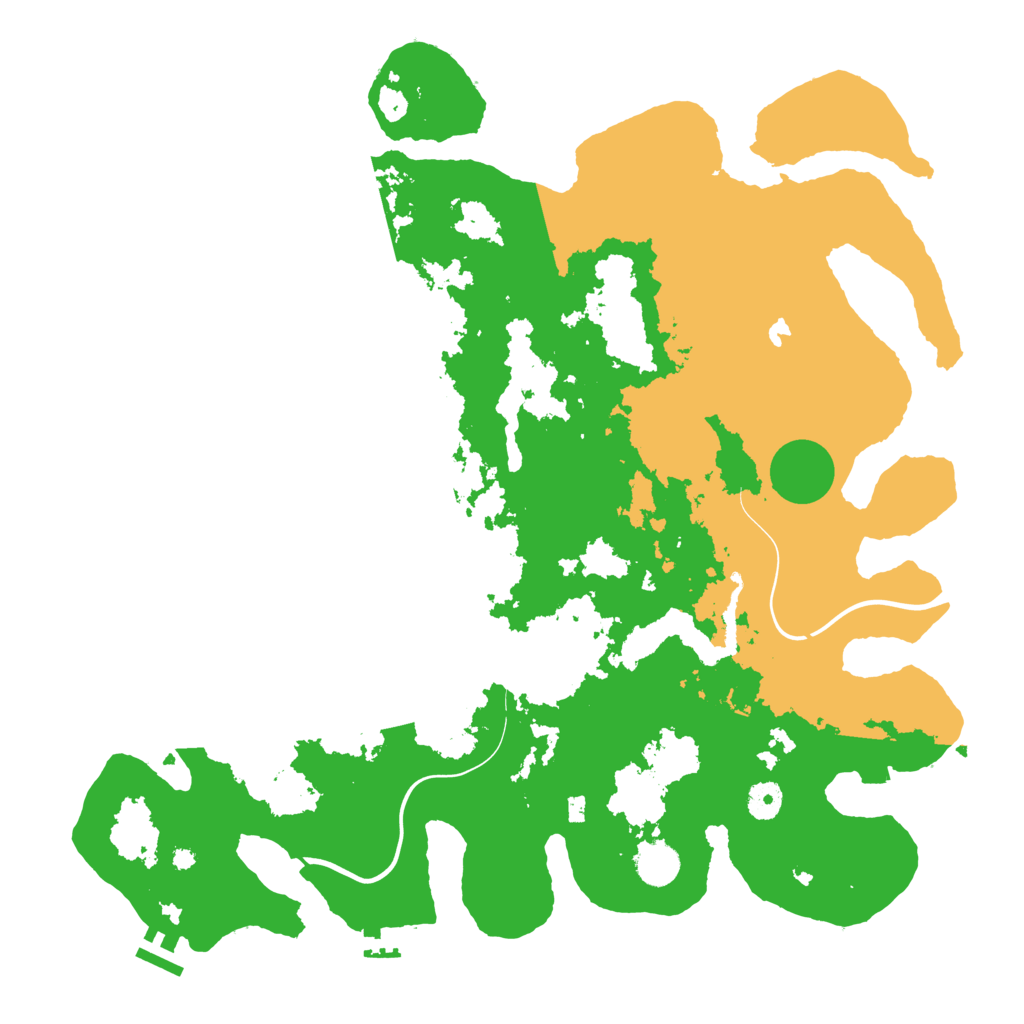 Biome Rust Map: Procedural Map, Size: 4200, Seed: 558373474