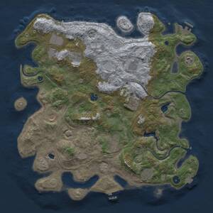 Thumbnail Rust Map: Procedural Map, Size: 4250, Seed: 790337252, 16 Monuments