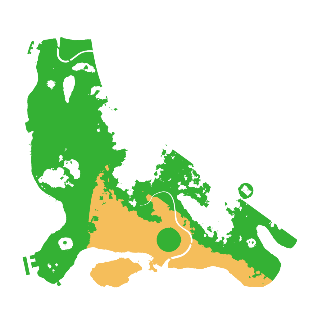 Biome Rust Map: Procedural Map, Size: 3500, Seed: 1234897