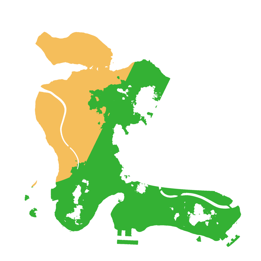 Biome Rust Map: Procedural Map, Size: 2500, Seed: 536669745