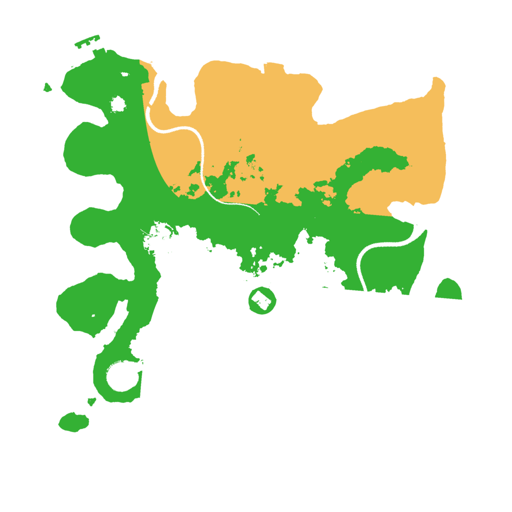 Biome Rust Map: Procedural Map, Size: 3000, Seed: 1158050566