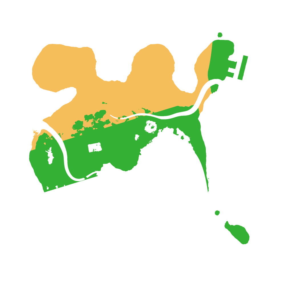 Biome Rust Map: Procedural Map, Size: 2400, Seed: 50010