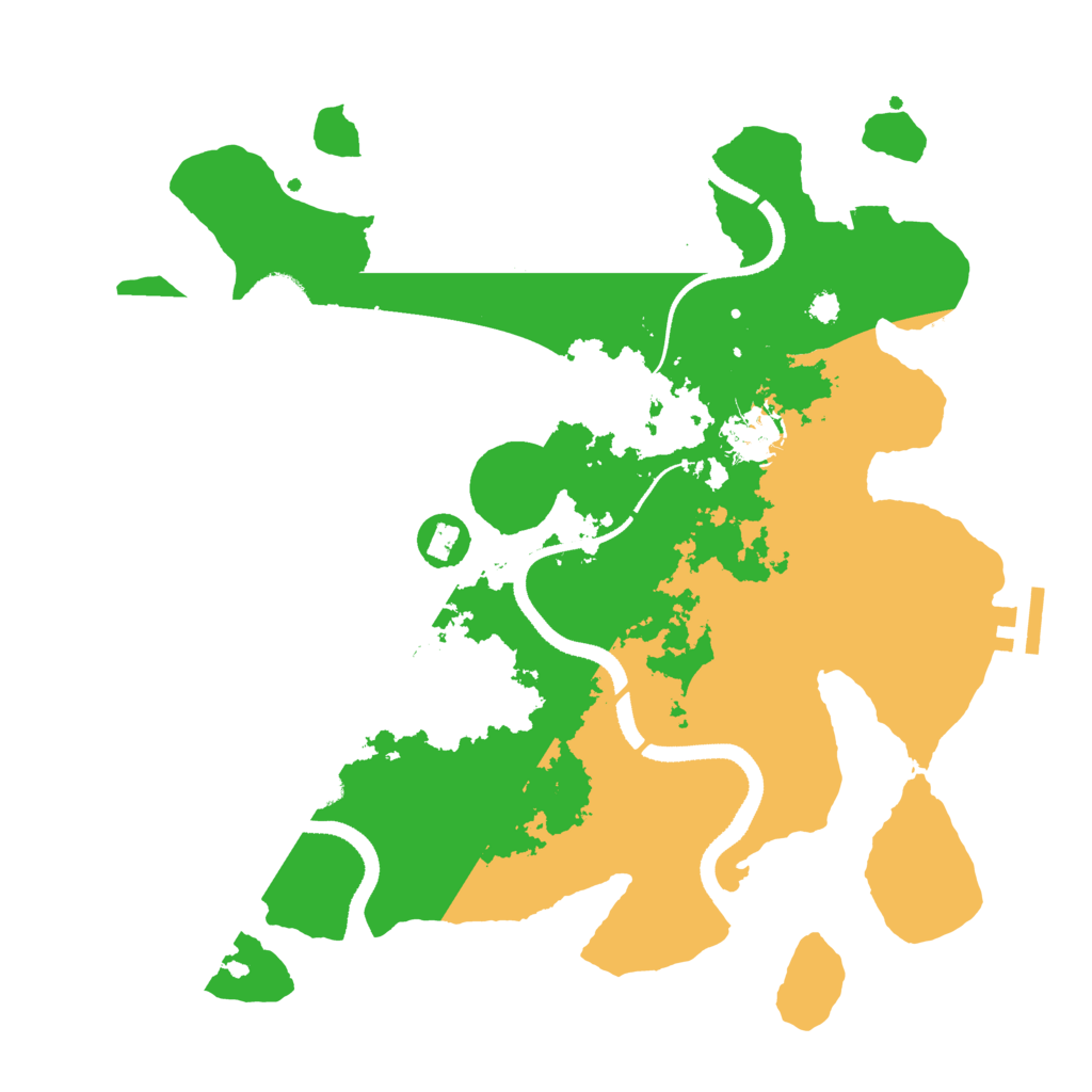Biome Rust Map: Procedural Map, Size: 3300, Seed: 243975905