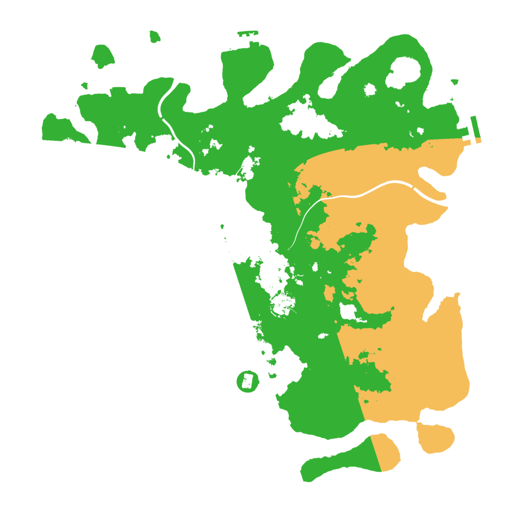 Biome Rust Map: Procedural Map, Size: 3800, Seed: 2336436