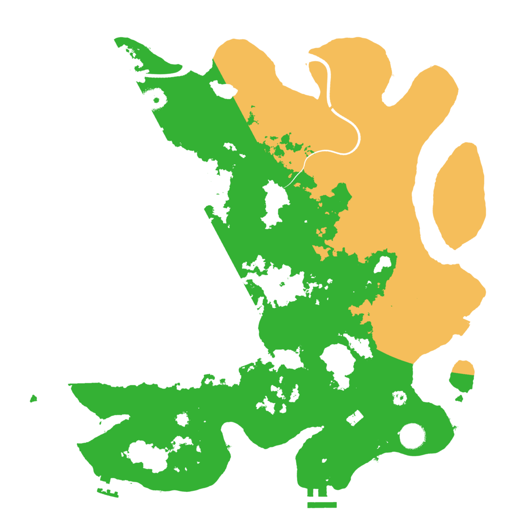 Biome Rust Map: Procedural Map, Size: 3600, Seed: 132901946