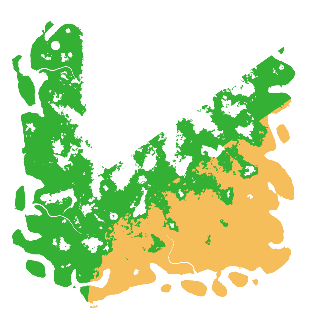 Biome Rust Map: Procedural Map, Size: 6000, Seed: 68621