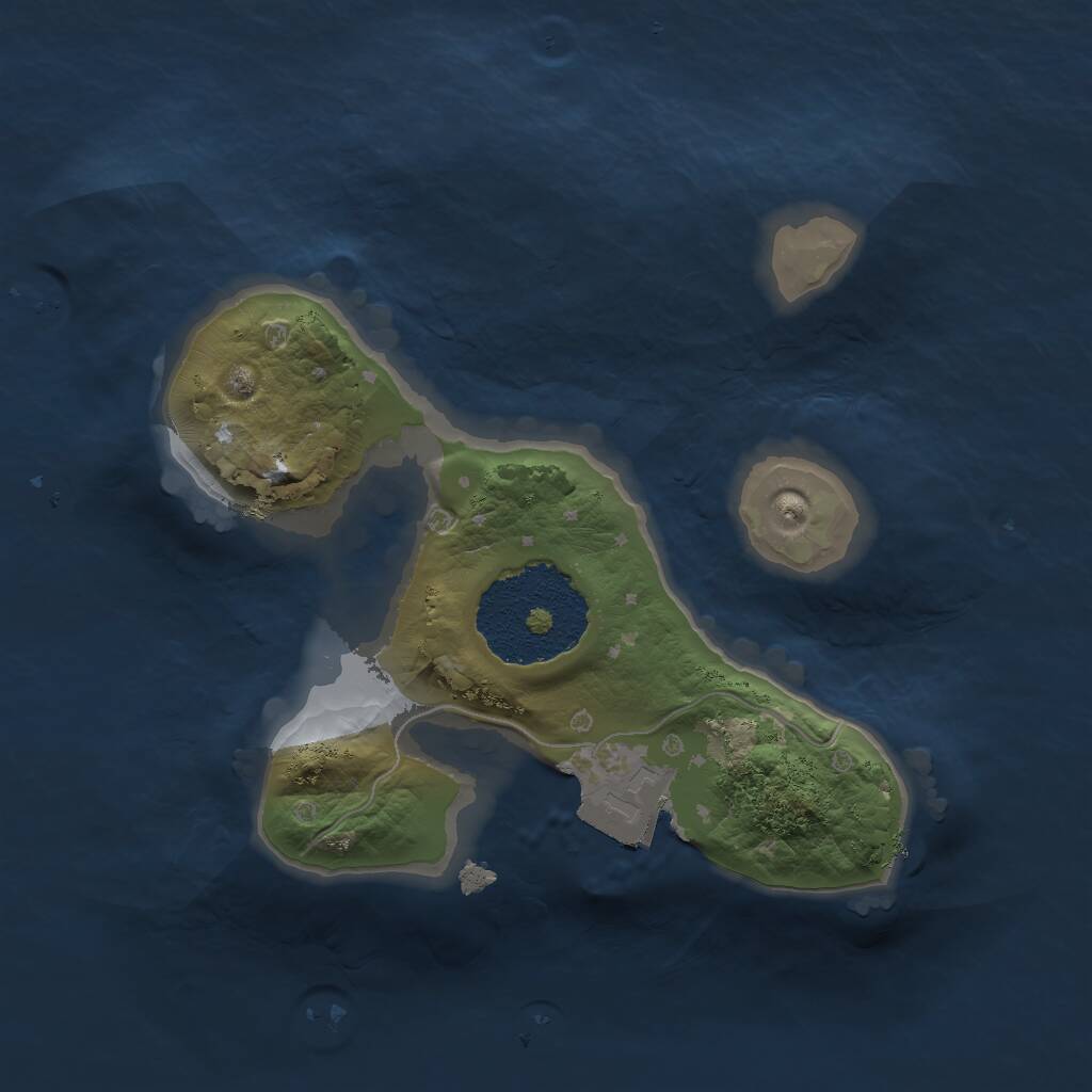 Rust Map: Procedural Map, Size: 1600, Seed: 137454084, 1 Monuments