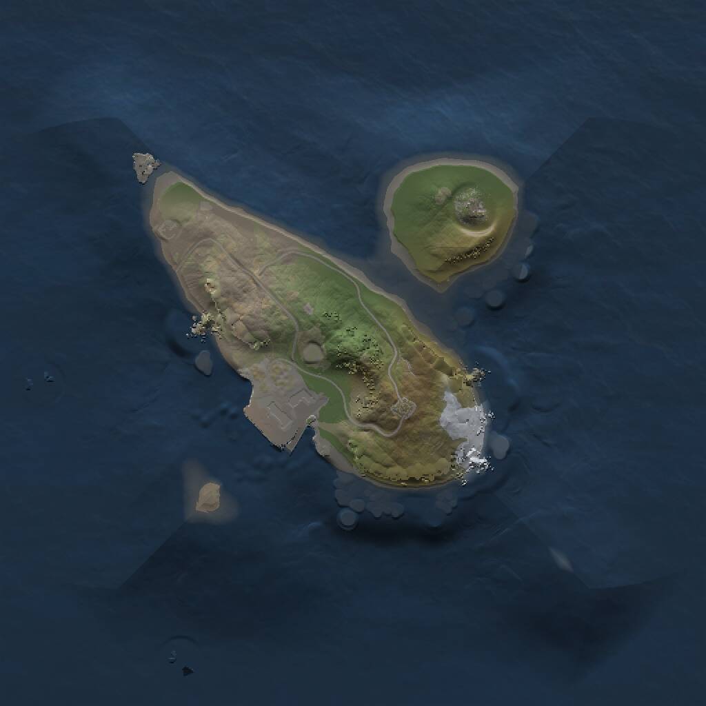 Rust Map: Procedural Map, Size: 1300, Seed: 1609974089, 1 Monuments