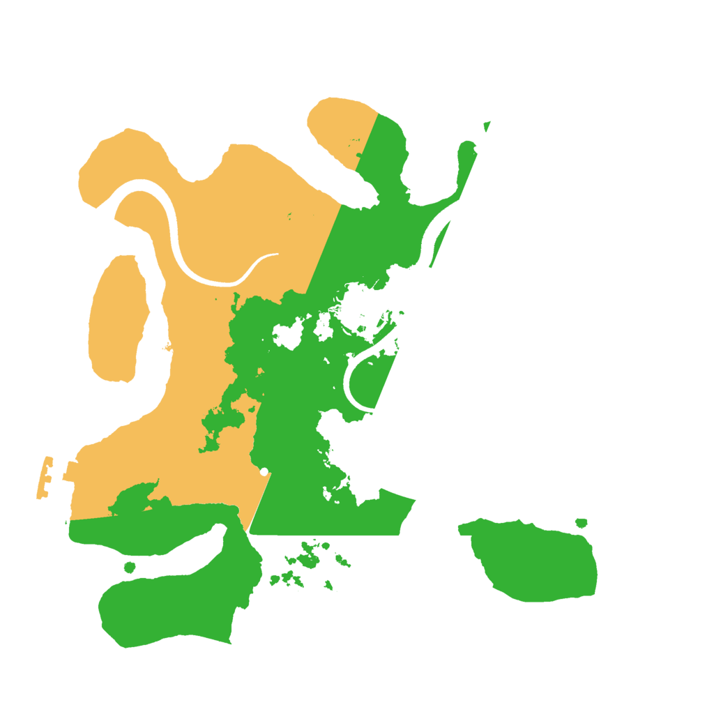Biome Rust Map: Procedural Map, Size: 2500, Seed: 1120655343