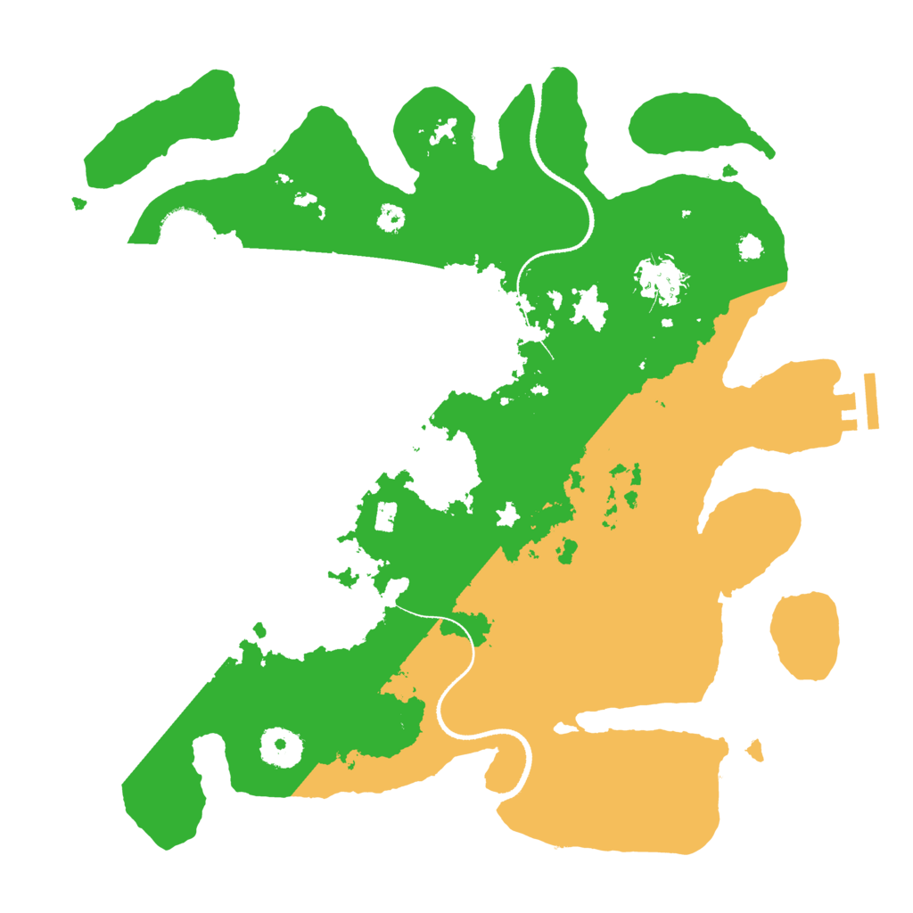 Biome Rust Map: Procedural Map, Size: 3300, Seed: 1326159830