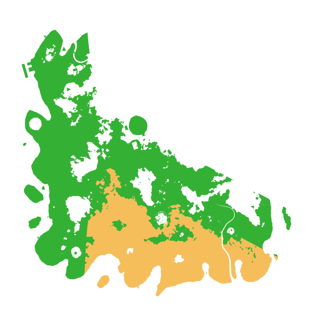 Biome Rust Map: Procedural Map, Size: 4500, Seed: 1994677127
